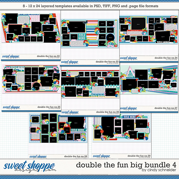 Cindy's Layered Templates - Double the Fun Big Bundle 4 by Cindy Schneider