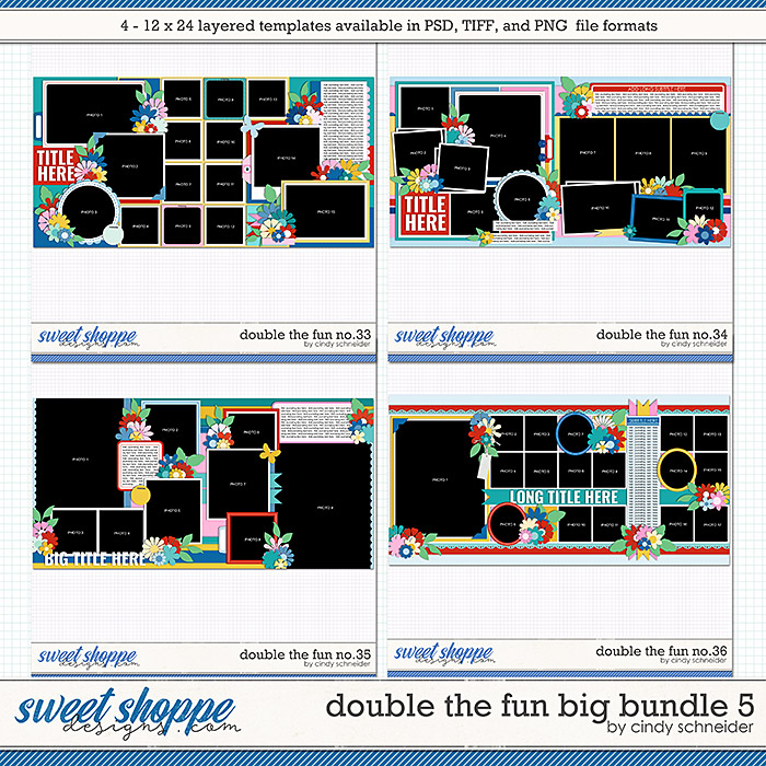 Cindy's Layered Templates - Double the Fun Big Bundle 5 by Cindy Schneider