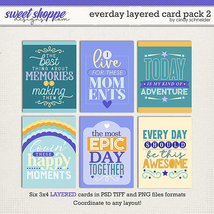 Cindy's Layered Templates - Everyday Layered Cards 2 by Cindy Schneider