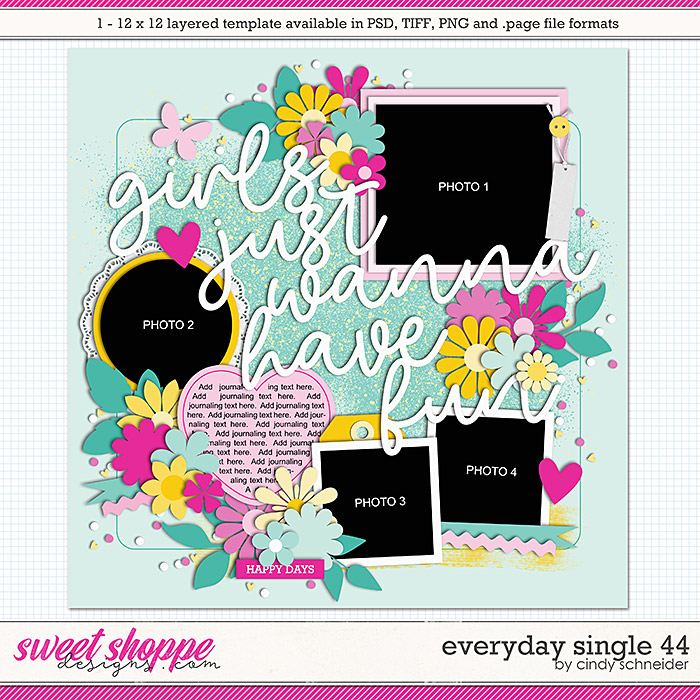 Cindy's Layered Templates - Everyday Single 44 by Cindy Schneider