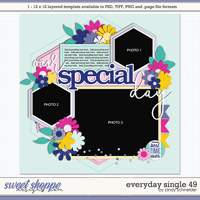 Cindy's Layered Templates - Everyday Single 49 by Cindy Schneider