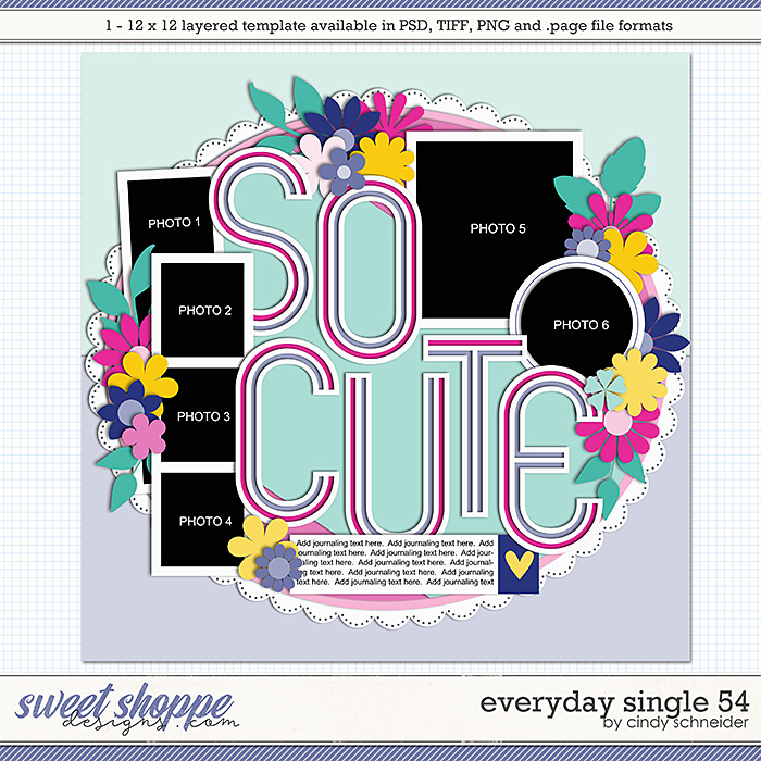 Cindy's Layered Templates - Everyday Single 54 by Cindy Schneider