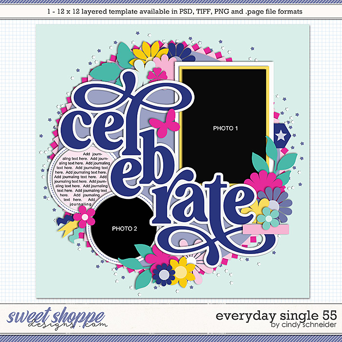 Cindy's Layered Templates - Everyday Single 55 by Cindy Schneider
