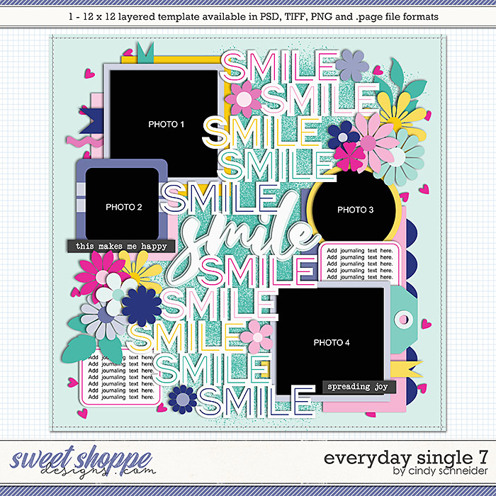 Cindy's Layered Templates - Everyday Single 7 by Cindy Schneider