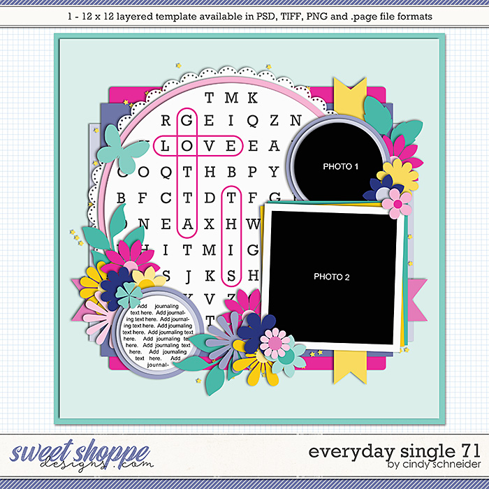 Cindy's Layered Templates - Everyday Single 71 by Cindy Schneider