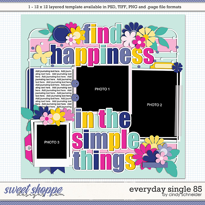 Cindy's Layered Templates - Everyday Single 85 by Cindy Schneider