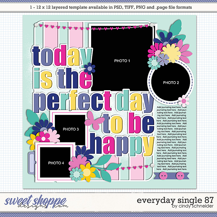 Cindy's Layered Templates - Everyday Single 87 by Cindy Schneider