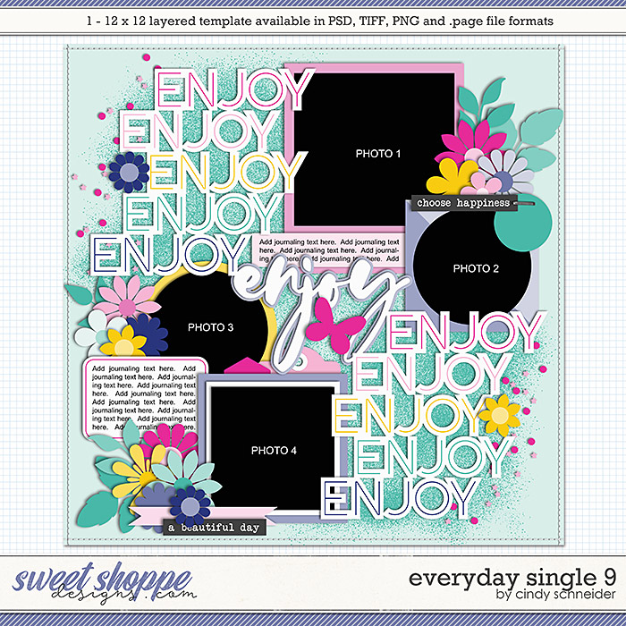 Cindy's Layered Templates - Everyday Single 9 by Cindy Schneider
