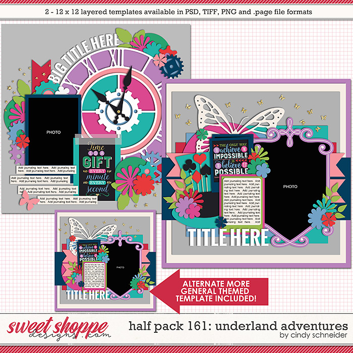 Cindy's Layered Templates - Half Pack 161: Underland Adventures by Cindy Schneider