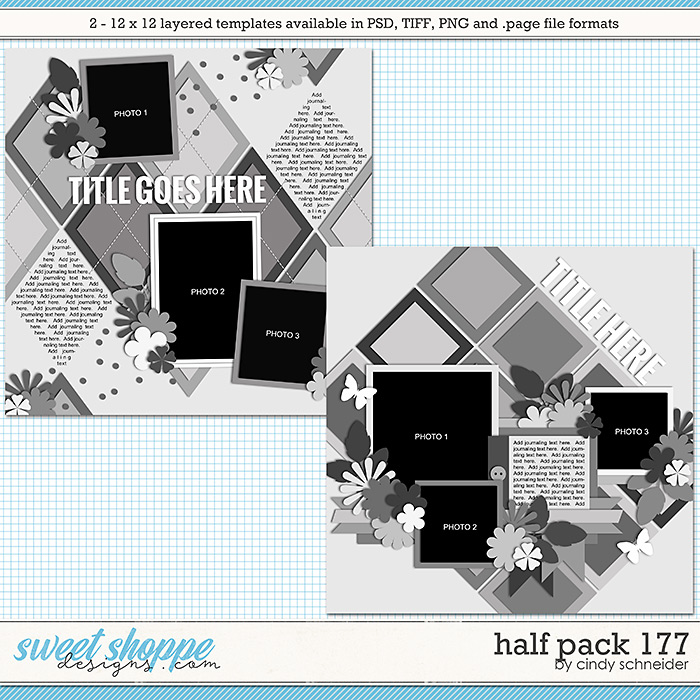 Cindy's Layered Templates - Half Pack 177 by Cindy Schneider