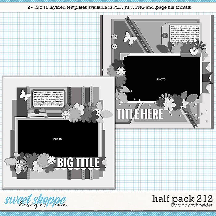 Cindy's Layered Templates - Half Pack 212 by Cindy Schneider