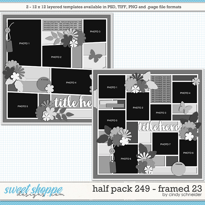 Cindy's Layered Templates - Half Pack 249: Framed 23 by Cindy Schneider