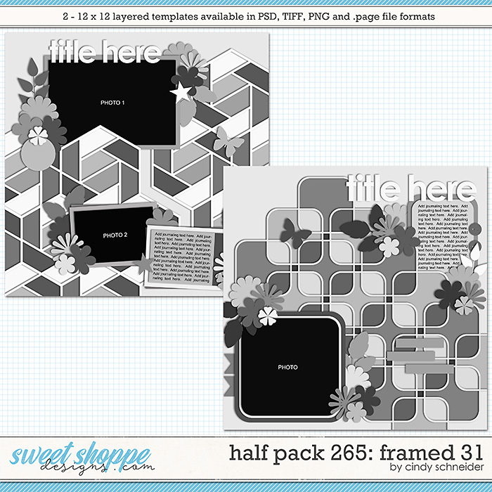 Cindy's Layered Templates - Half Pack 265: Framed 31 by Cindy Schneider