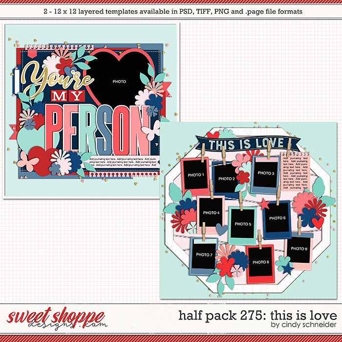 Cindy's Layered Templates - Half Pack 275: This is Love by Cindy Schneider