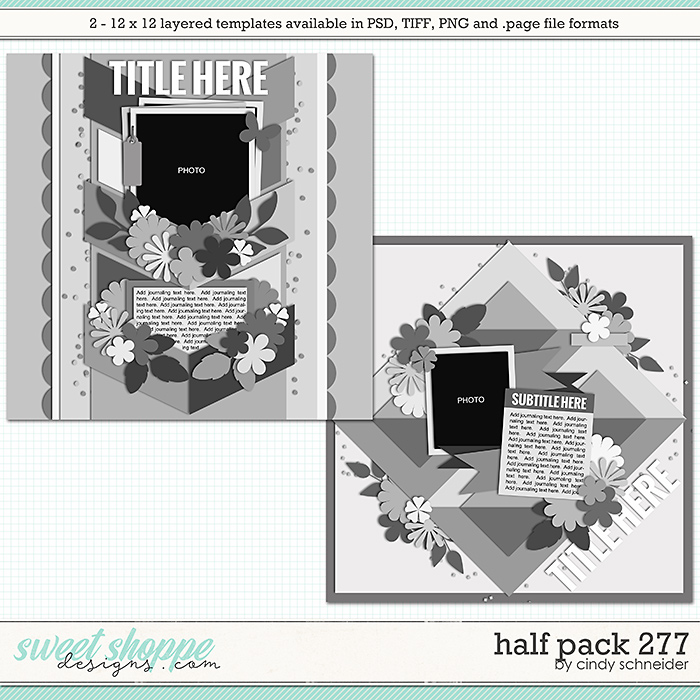 Cindy's Layered Templates - Half Pack 277 by Cindy Schneider