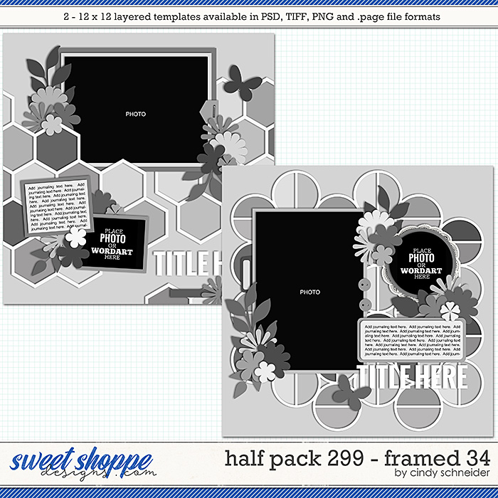 Cindy's Layered Templates - Half Pack 299: Framed 34 by Cindy Schneider