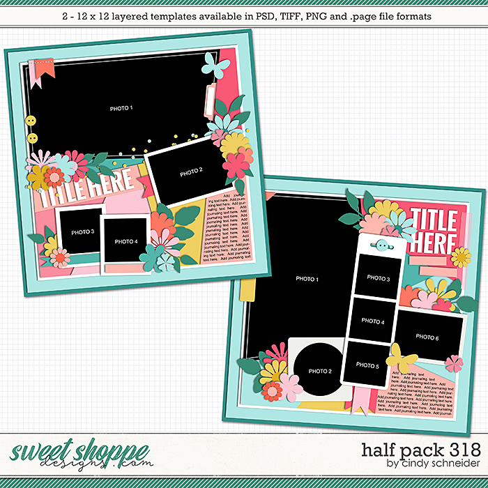 Cindy's Layered Templates - Half Pack 318 by Cindy Schneider