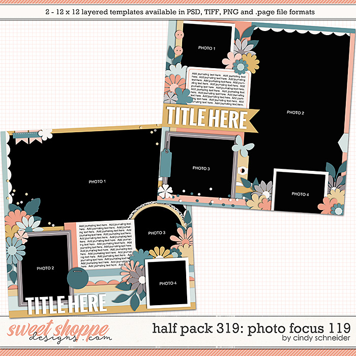Cindy's Layered Templates - Half Pack 319: Photo Focus 119 by Cindy Schneider