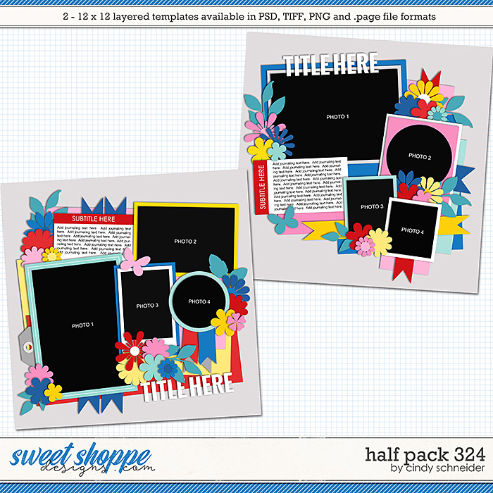 Cindy's Layered Templates - Half Pack 324 by Cindy Schneider