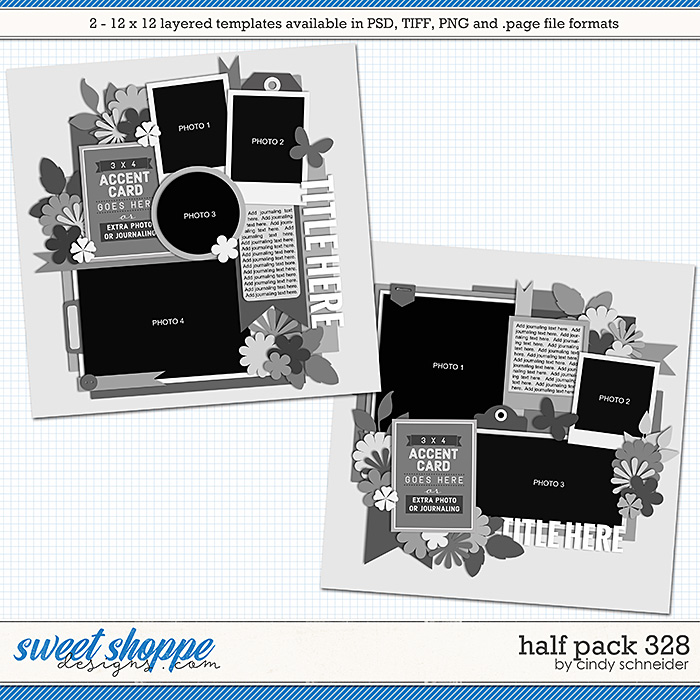 Cindy's Layered Templates - Half Pack 328 by Cindy Schneider