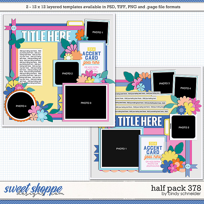 Cindy's Layered Templates - Half Pack 378 by Cindy Schneider