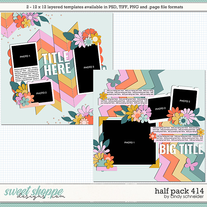 Cindy's Layered Templates - Half Pack 414 by Cindy Schneider