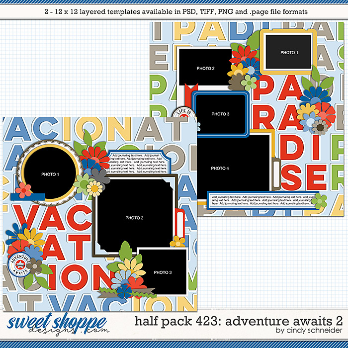 Cindy's Layered Templates - Half Pack 423: Adventure Awaits 2 by Cindy Schneider