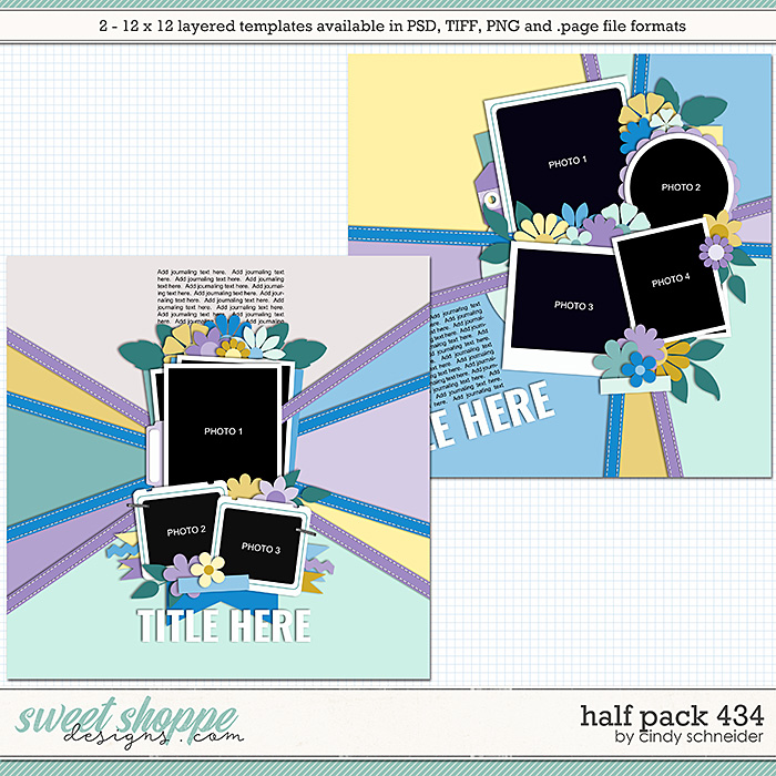 Cindy's Layered Templates - Half Pack 434 by Cindy Schneider