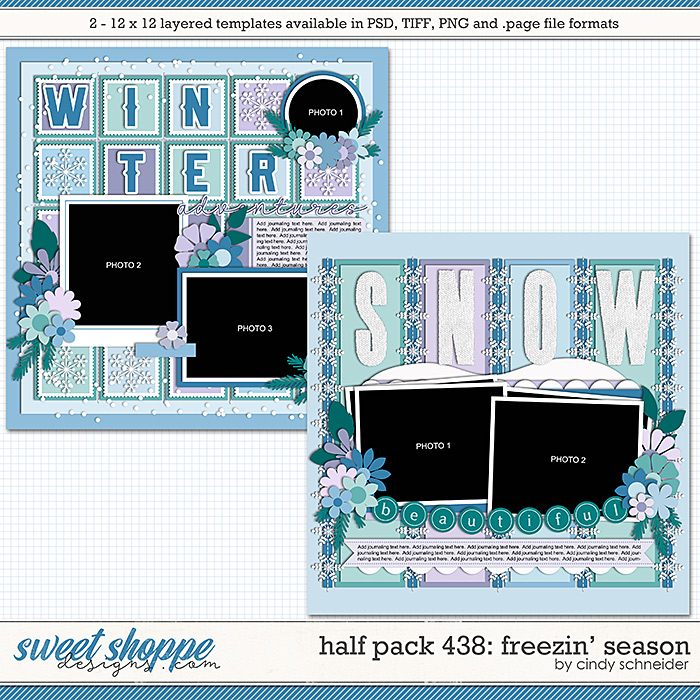 Cindy's Layered Templates - Half Pack 438: Freezin' Season by Cindy Schneider