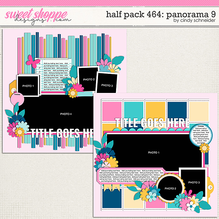 Cindy's Layered Templates - Half Pack 464: Panorama 9 by Cindy Schneider