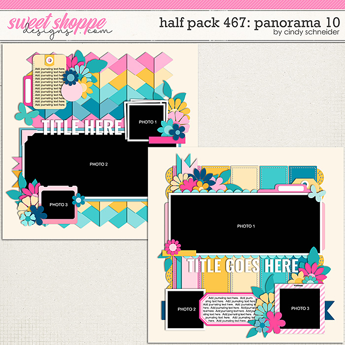 Cindy's Layered Templates - Half Pack 467: Panorama 10 by Cindy Schneider
