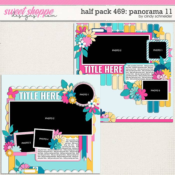 Cindy's Layered Templates - Half Pack 469: Panorama 11 by Cindy Schneider