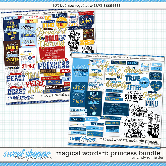 Cindy's Magical Wordart: Princess Bundle 1 by Cindy Schneider