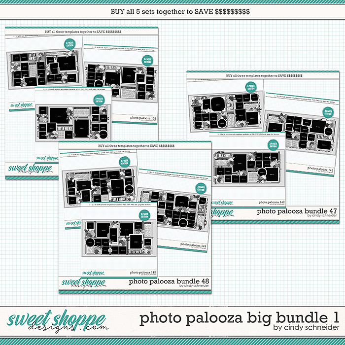 Cindy's Layered Templates - Photo Palooza Big Bundle 1 by Cindy Schneider