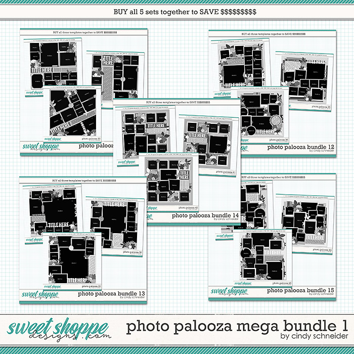 Cindy's Layered Templates - Photo Palooza Mega Bundle 1 by Cindy Schneider