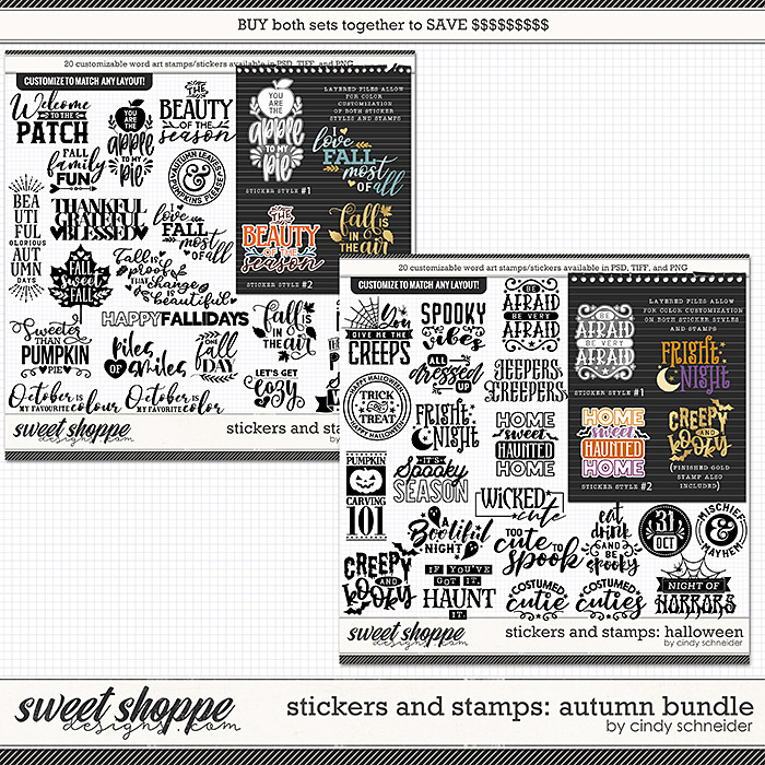 Cindy's Layered Stamps and Stickers: Autumn Bundle by Cindy Schneider