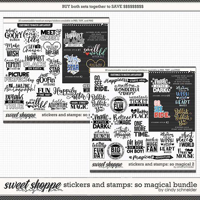 Cindy's Layered Stamps and Stickers: So Magical Bundle by Cindy Schneider