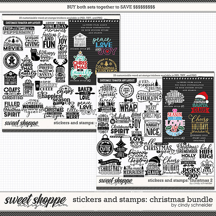 Cindy's Layered Stickers and Stamps: Christmas Bundle by Cindy Schneider