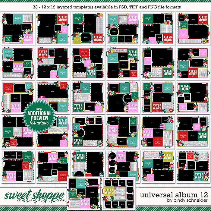 Cindy's Layered Templates - Universal Album 12 by Cindy Schneider