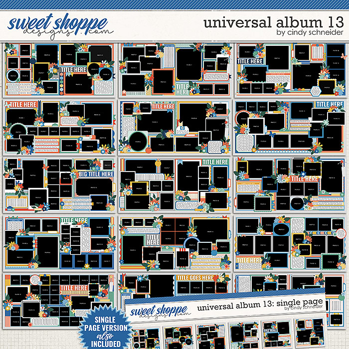 Cindy's Layered Templates - Universal Album 13 by Cindy Schneider