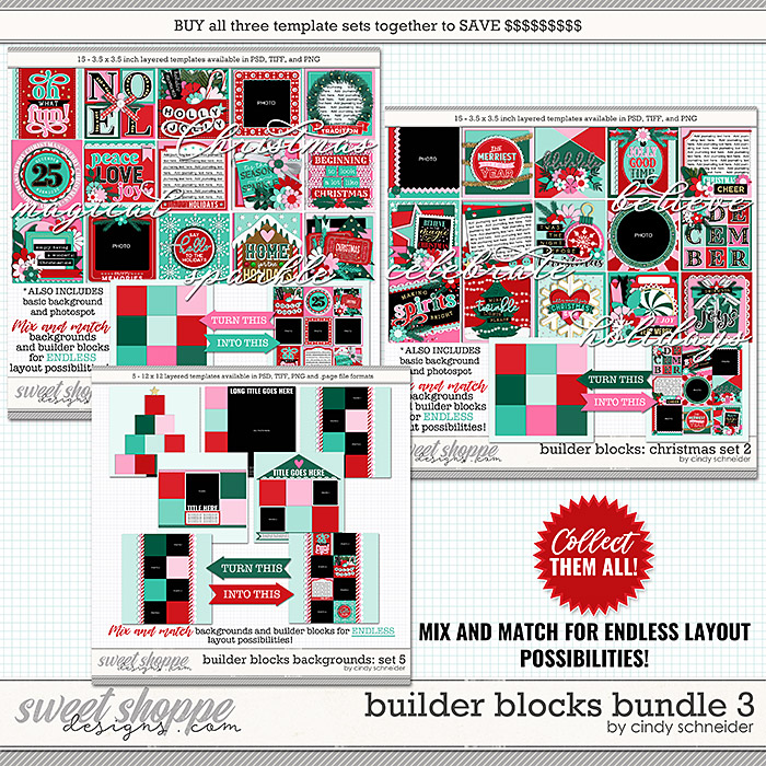 Cindy's Layered Templates - Builder Blocks Bundle 3 by Cindy Schneider