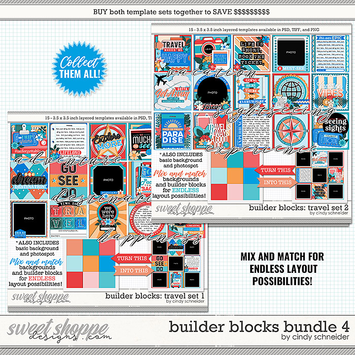 Cindy's Layered Templates - Builder Blocks Bundle 4 by Cindy Schneider