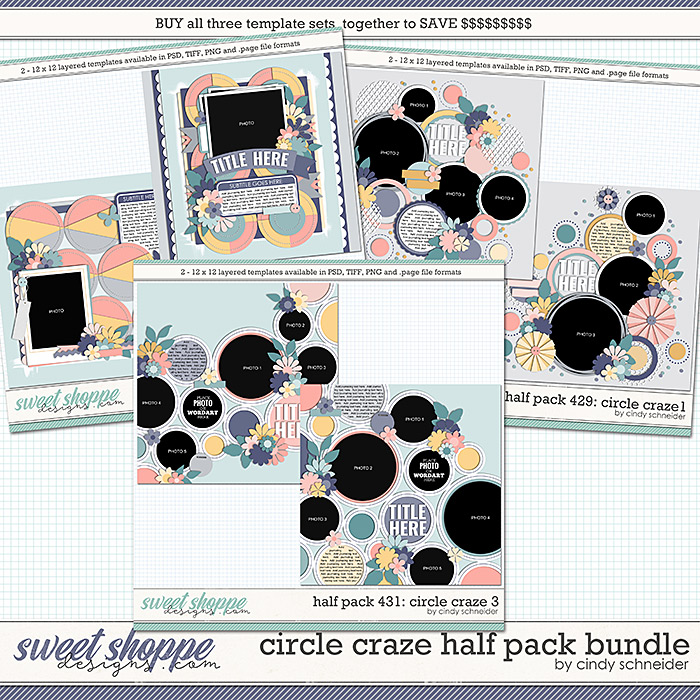 Cindy's Layered Templates - Circle Craze Half Pack Bundle by Cindy Schneider