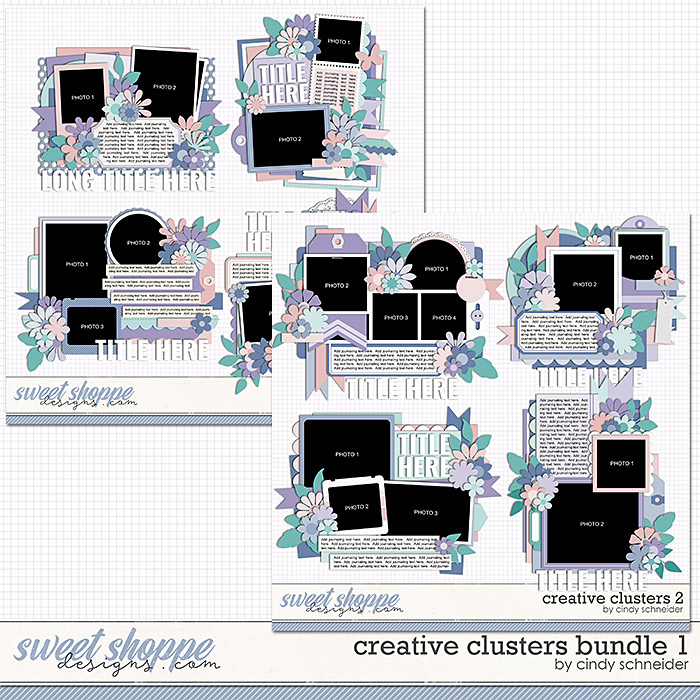 Cindy's Layered Templates - Creative Clusters Bundle 1 by Cindy Schneider