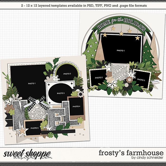 Cindy's Layered Templates - Frosty's Farmhouse by Cindy Schneider