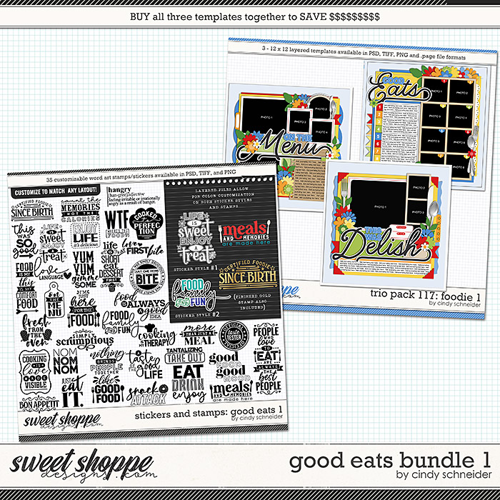 Cindy's Layered Templates - Good Eats Bundle 1 by Cindy Schneider