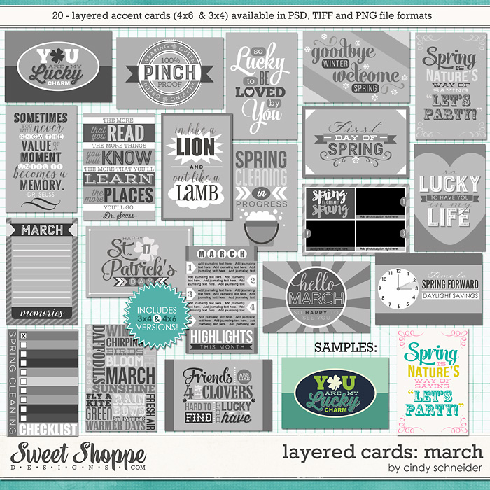 Cindy's Layered Cards: March Edition by Cindy Schneider