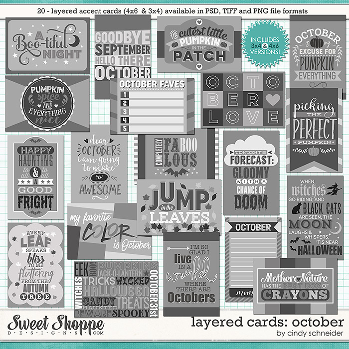 Cindy's Layered Cards - October Edition by Cindy Schneider
