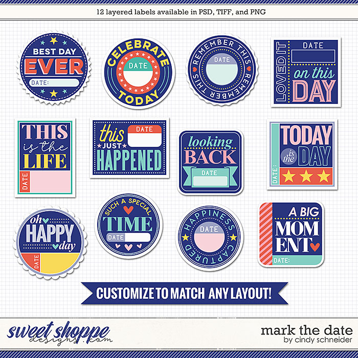 Cindy's Layered Templates - Mark the Date by Cindy Schneider