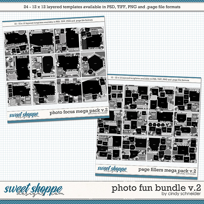Cindy's Layered Templates - Photo Fun Bundle Volume 2 by Cindy Schneider